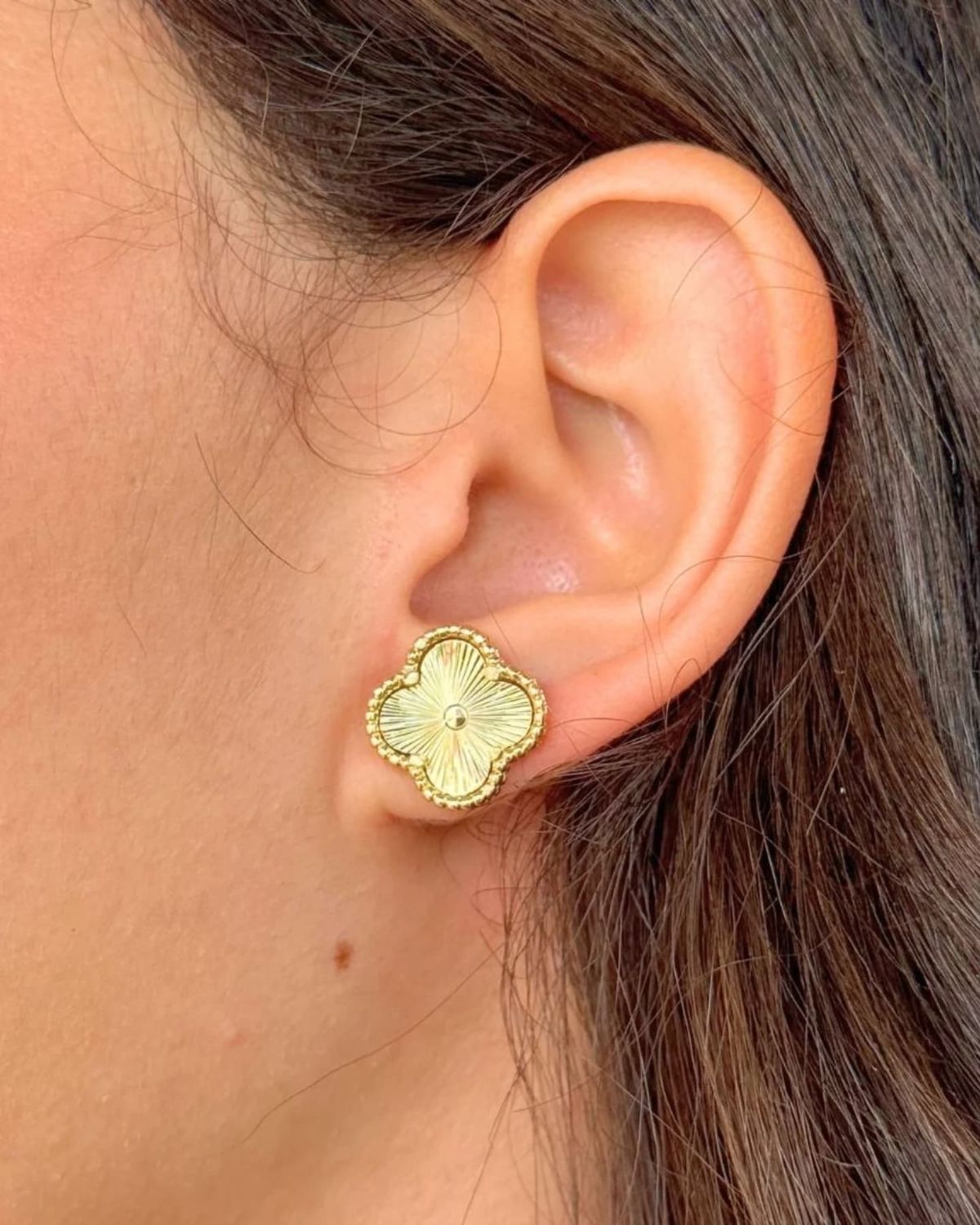 ✨ Lot Bracelet & Boucles Van Cleef – Acier Inoxydable