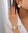 Lot Bracelet & Boucles d'oreilles Fleur